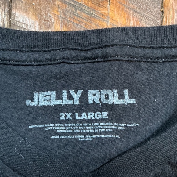Jelly Roll Dead Man Walking Graphic Band Tee Black 2XL - Picture 4 of 7